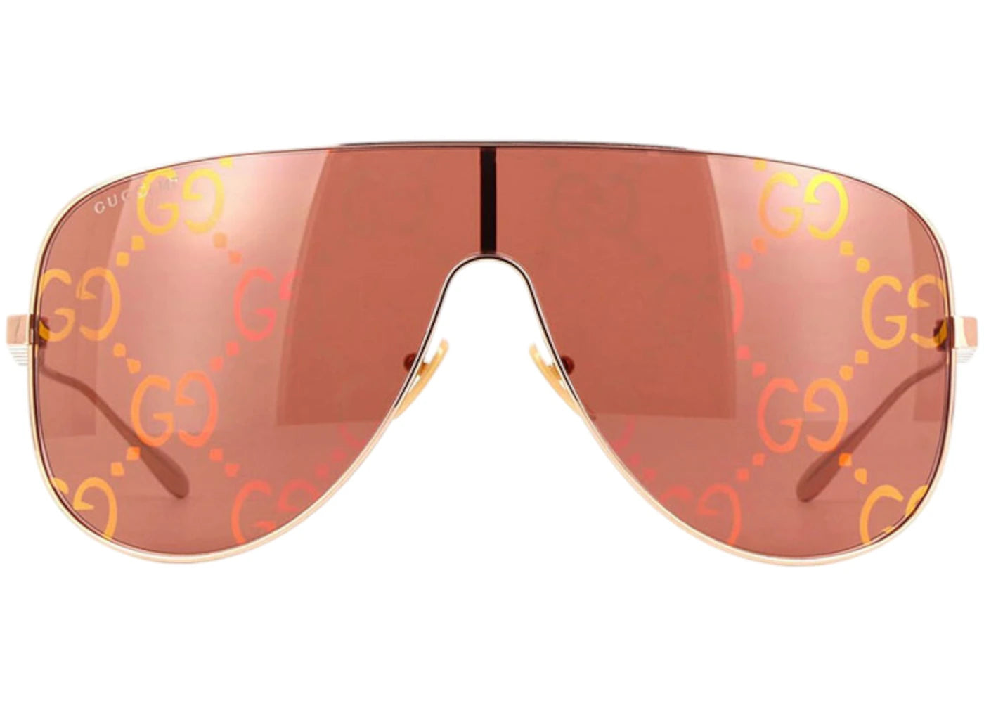 Gucci Shield Sunglasses Rose Gold Gg1436S 003