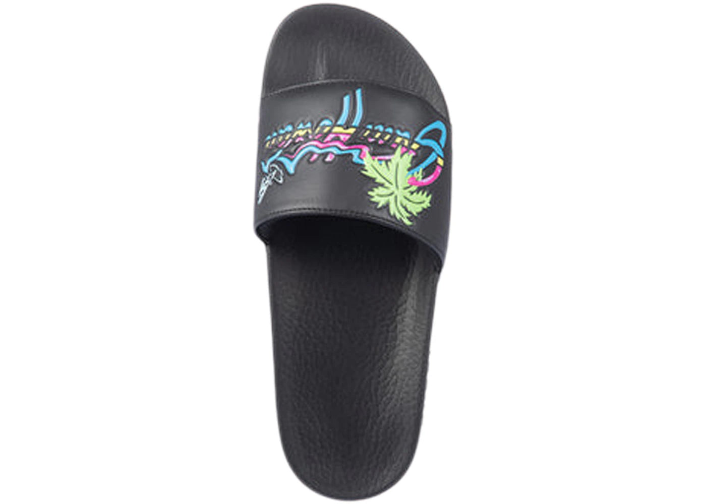 gucci slide hawaii black multi