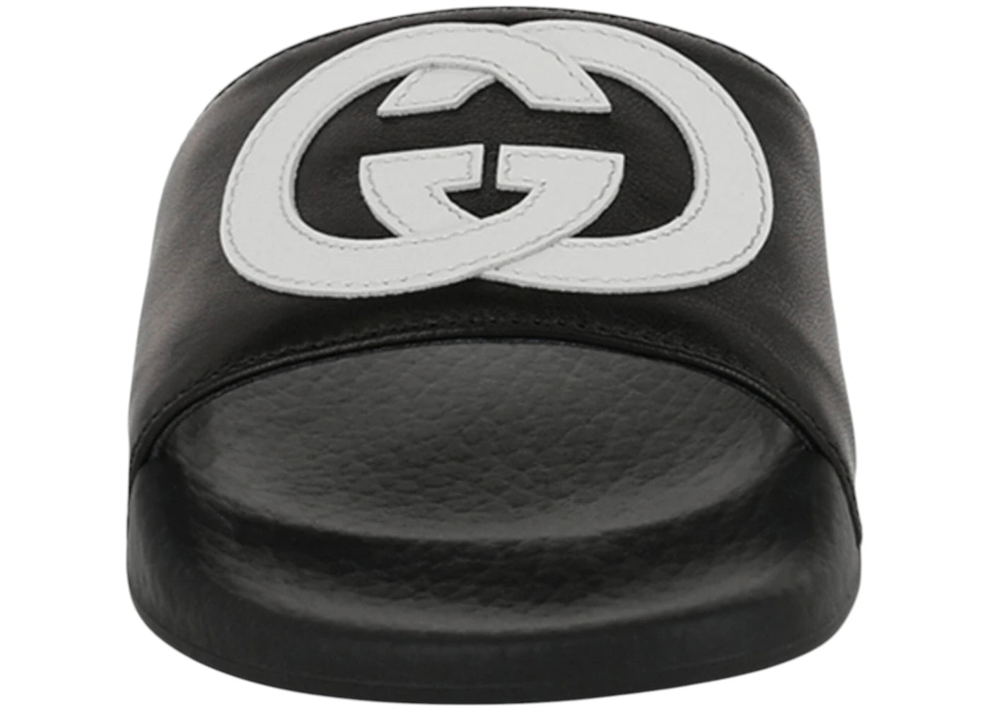 gucci slide interlocking g black white (kids)