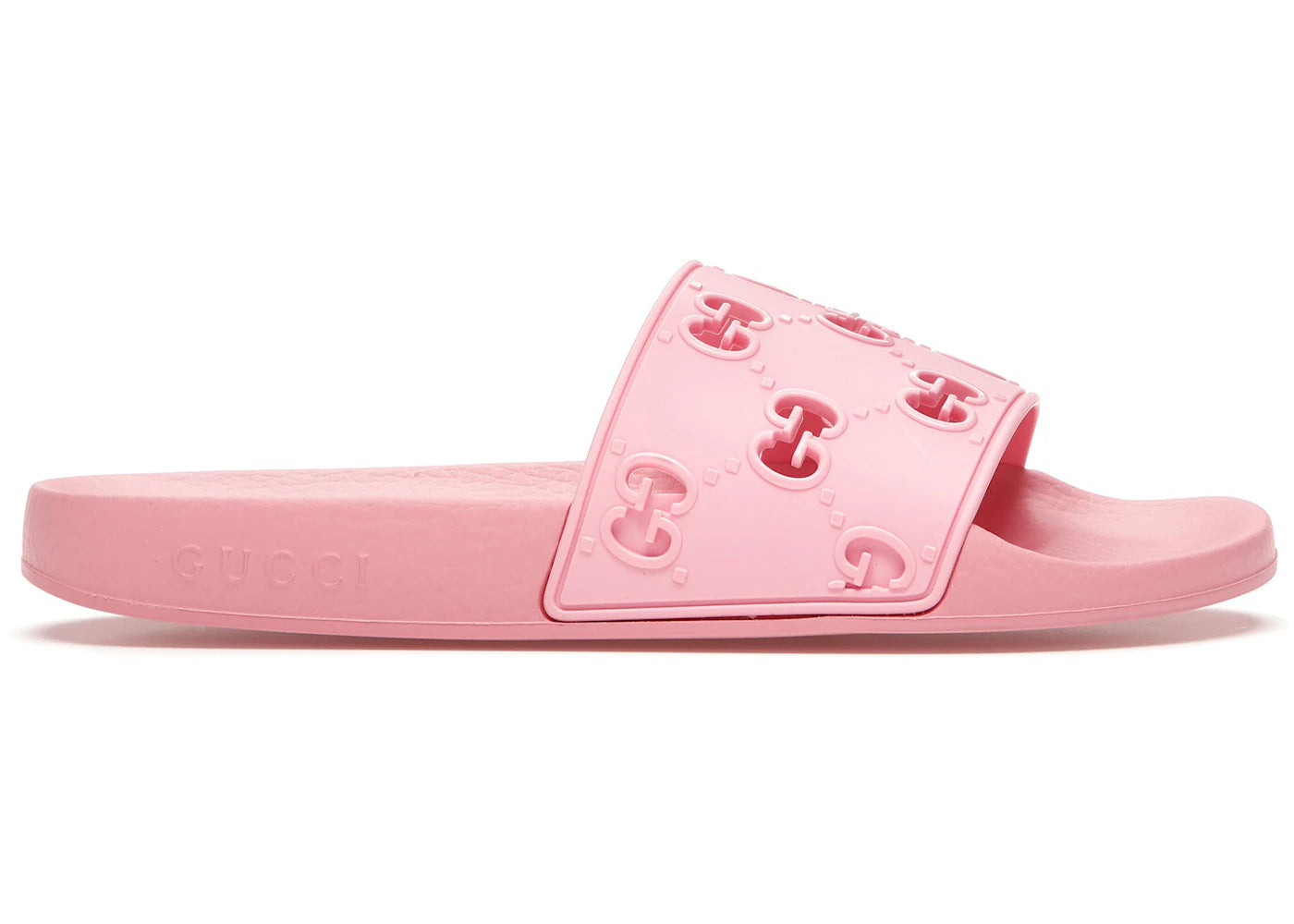 gucci slide pink rubber (women's)