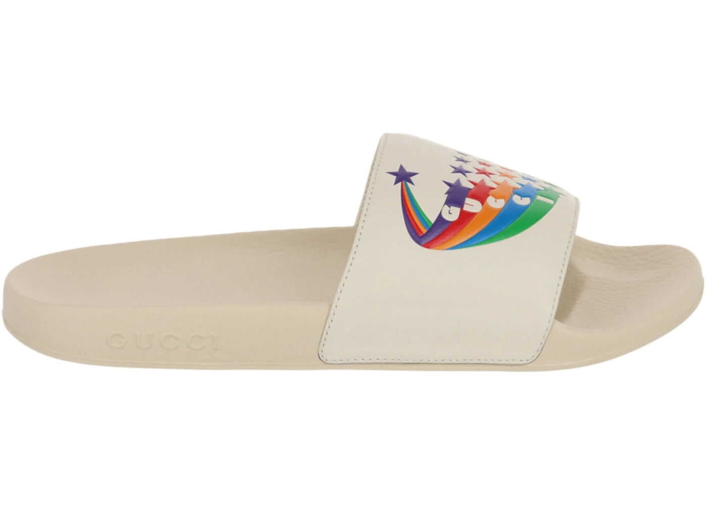 gucci slide rainbow pursuit (women's)
