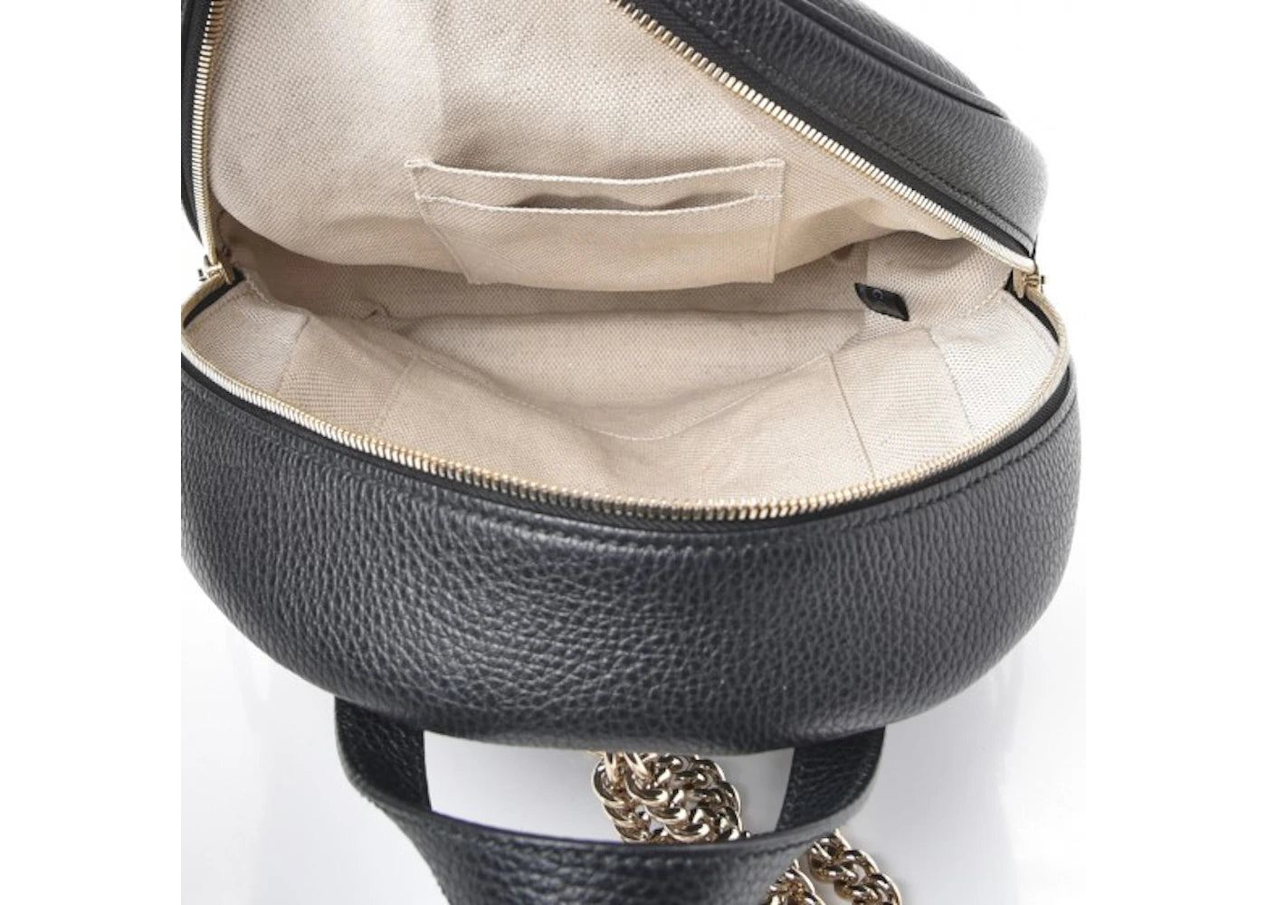 gucci soho chain backpack black