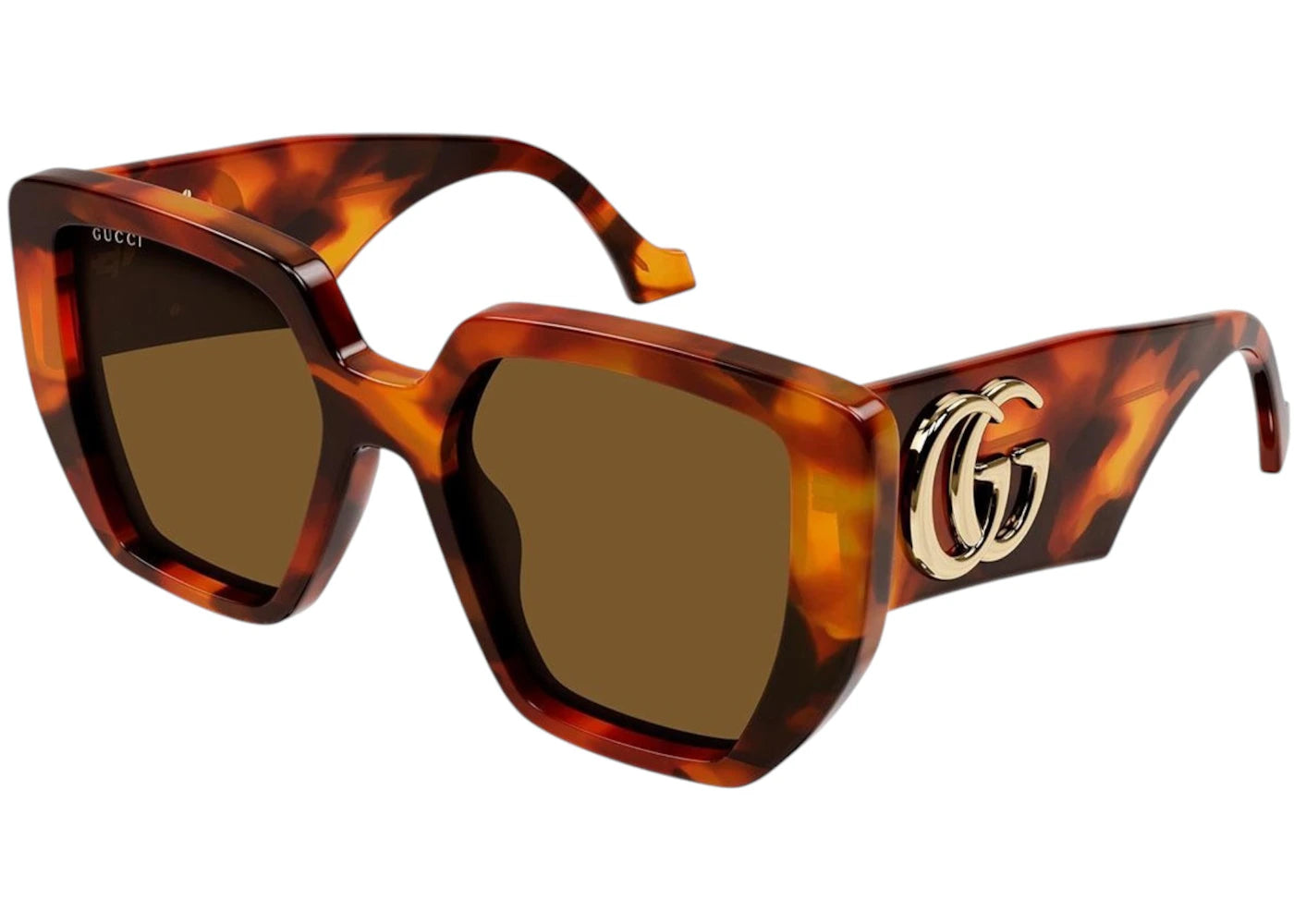 Gucci Square Sunglasses Amber/Havana (Gg0956S 007)
