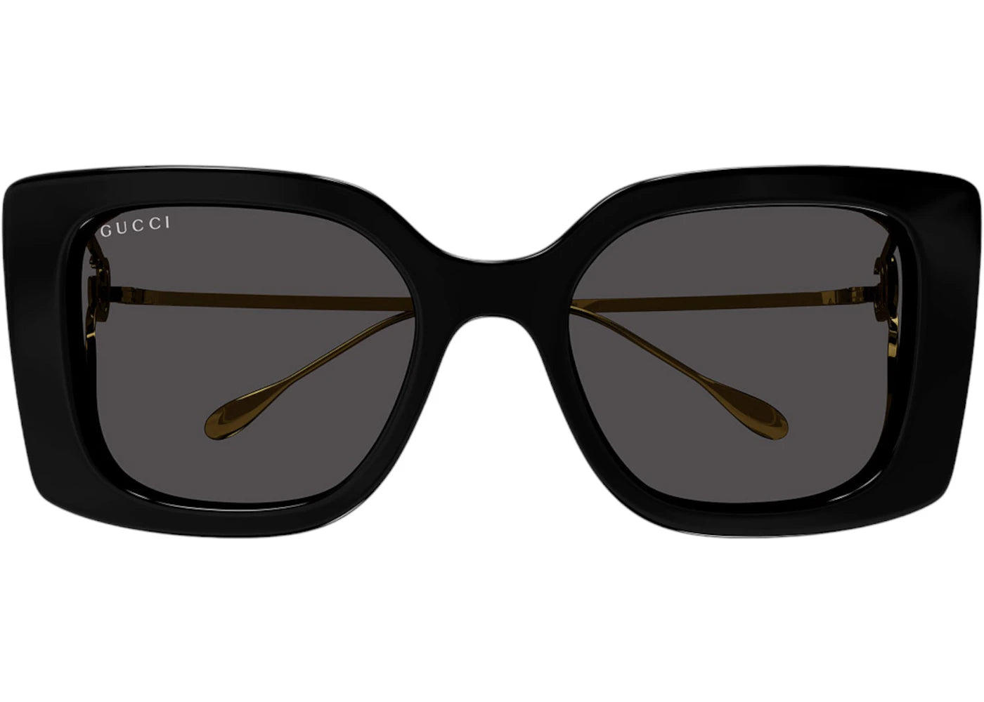 Gucci Square Sunglasses Black Gold Gg1567Sa-001-54