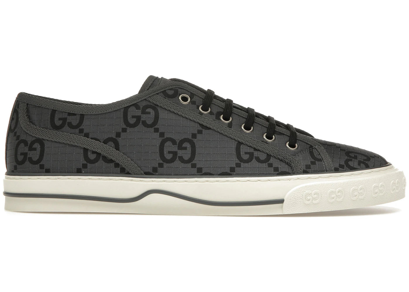 gucci tennis 1977 gg monogram grey black