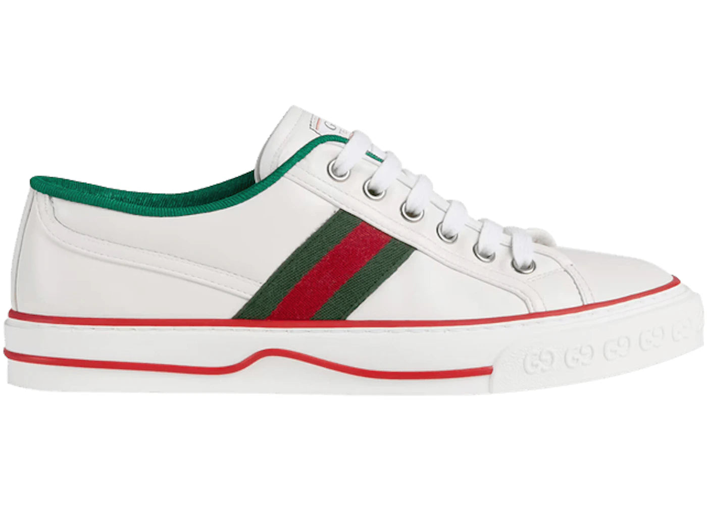 gucci tennis 1977 white green red (women's)