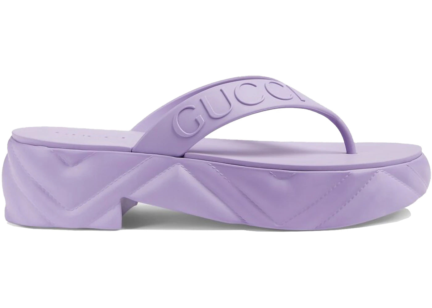 gucci thong platform sandal lilac (women's)