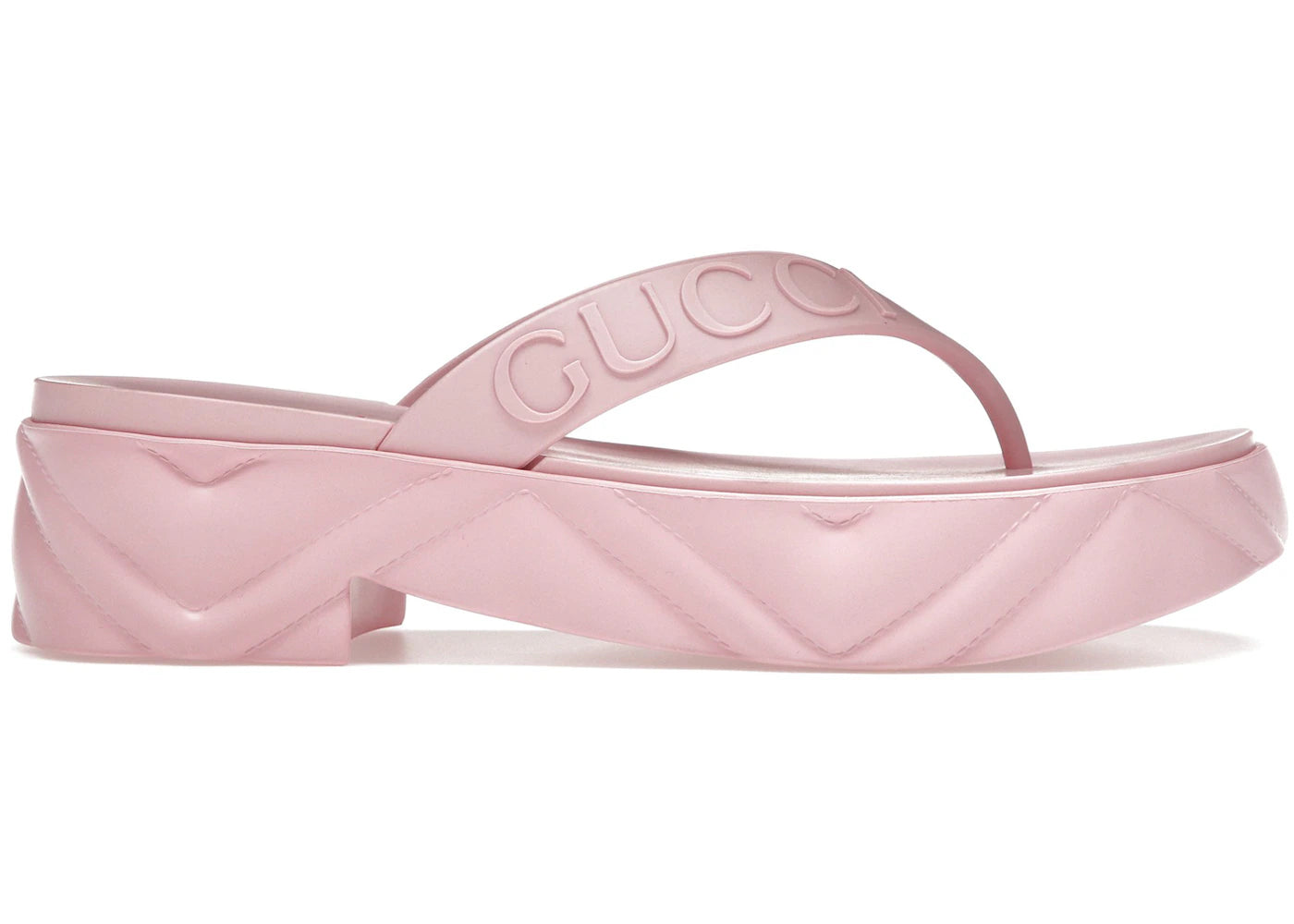 gucci thong platform sandal pink (women's)