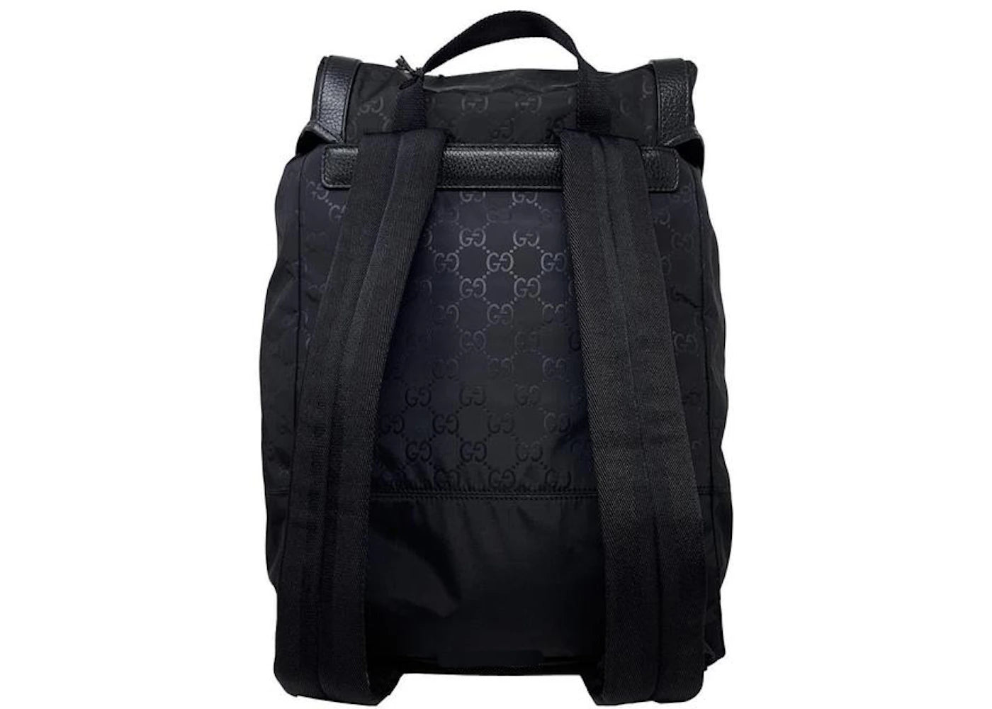 gucci travel nylon backpack large black