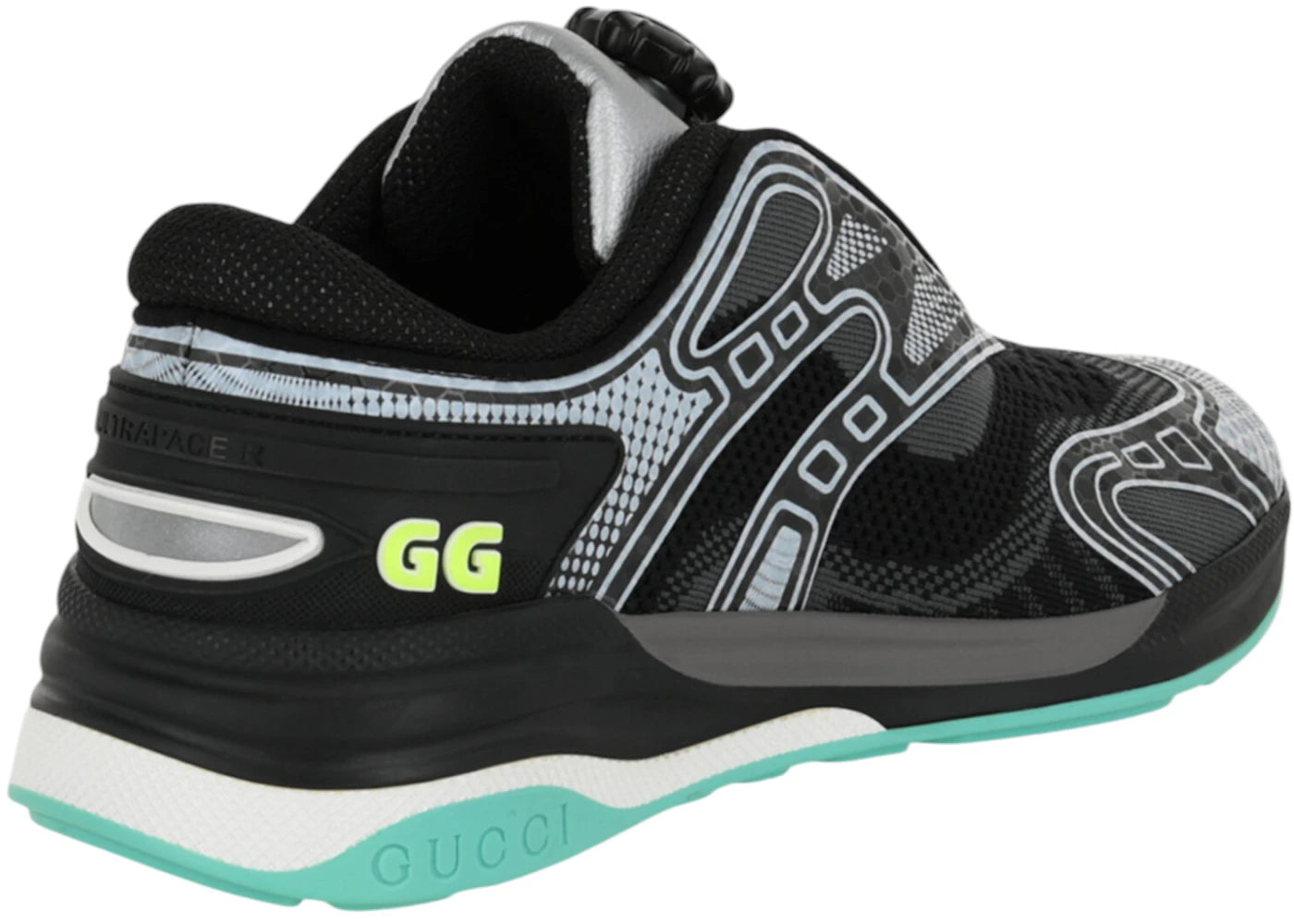 Gucci Ultrapace Low-Top Grey Blue Womens