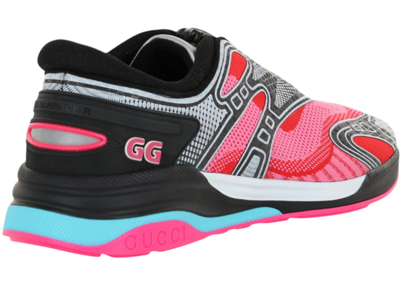 gucci ultrapace r mismatched pink yellow