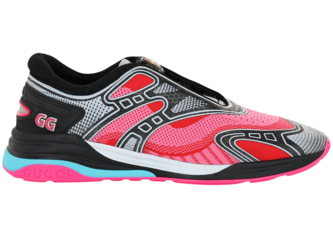 gucci ultrapace r mismatched pink yellow