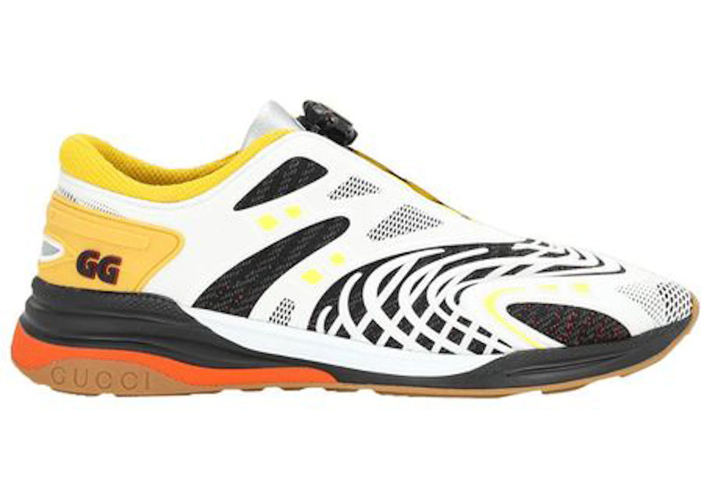 gucci ultrapace r sneaker white yellow