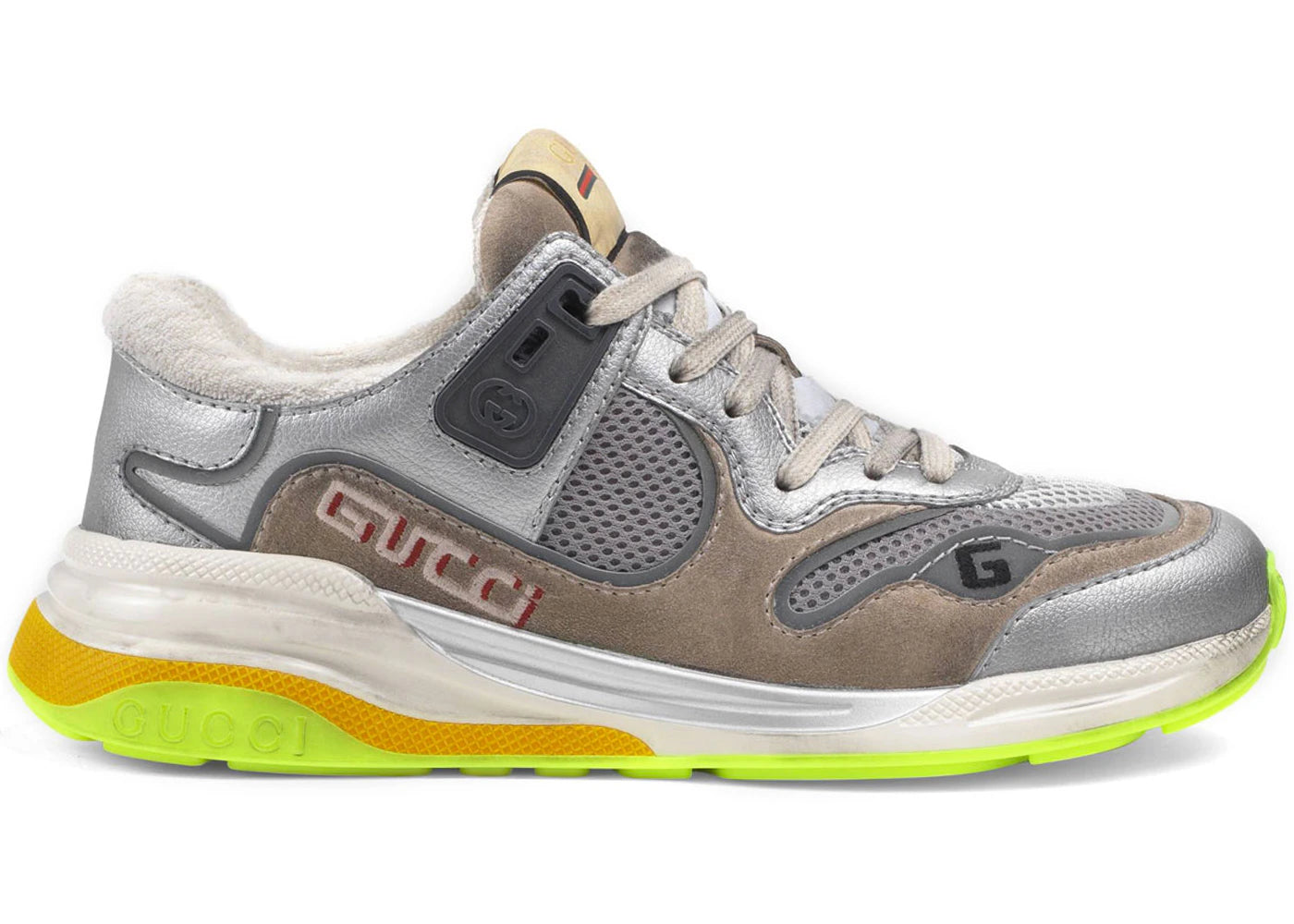 gucci ultrapace silver metallic (women's)