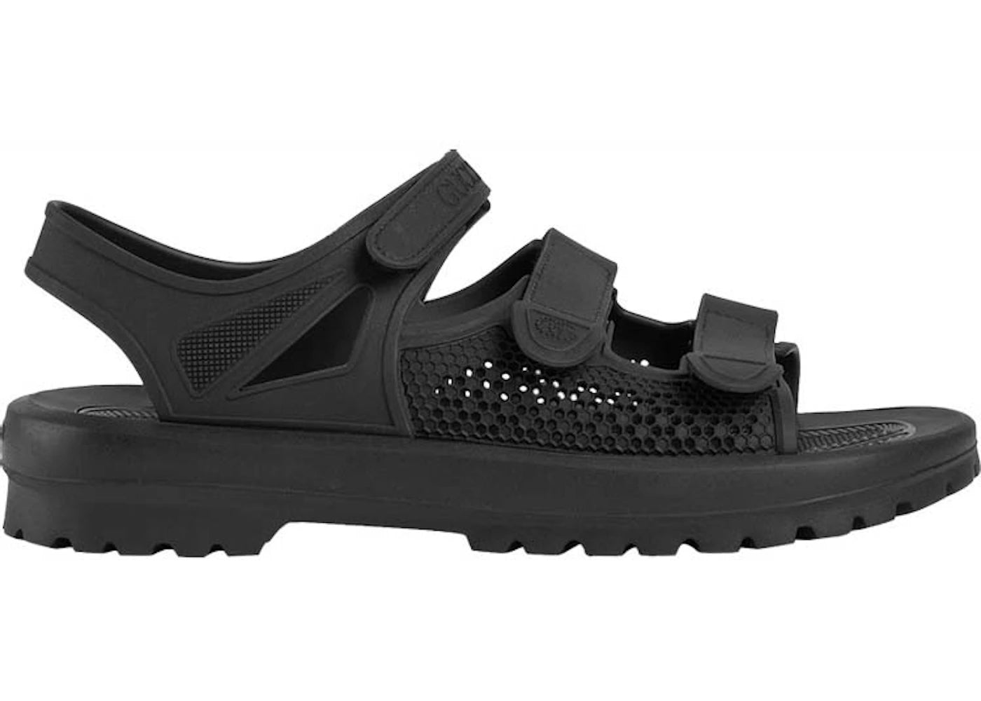Gucci Velcro Sandal Black Honeycomb