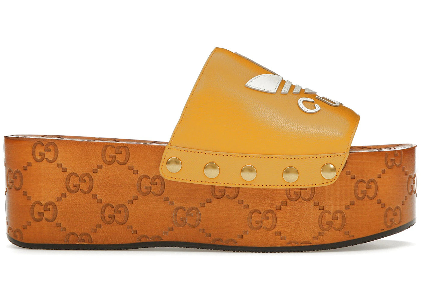 gucci x adidas gg clog yellow (women's)