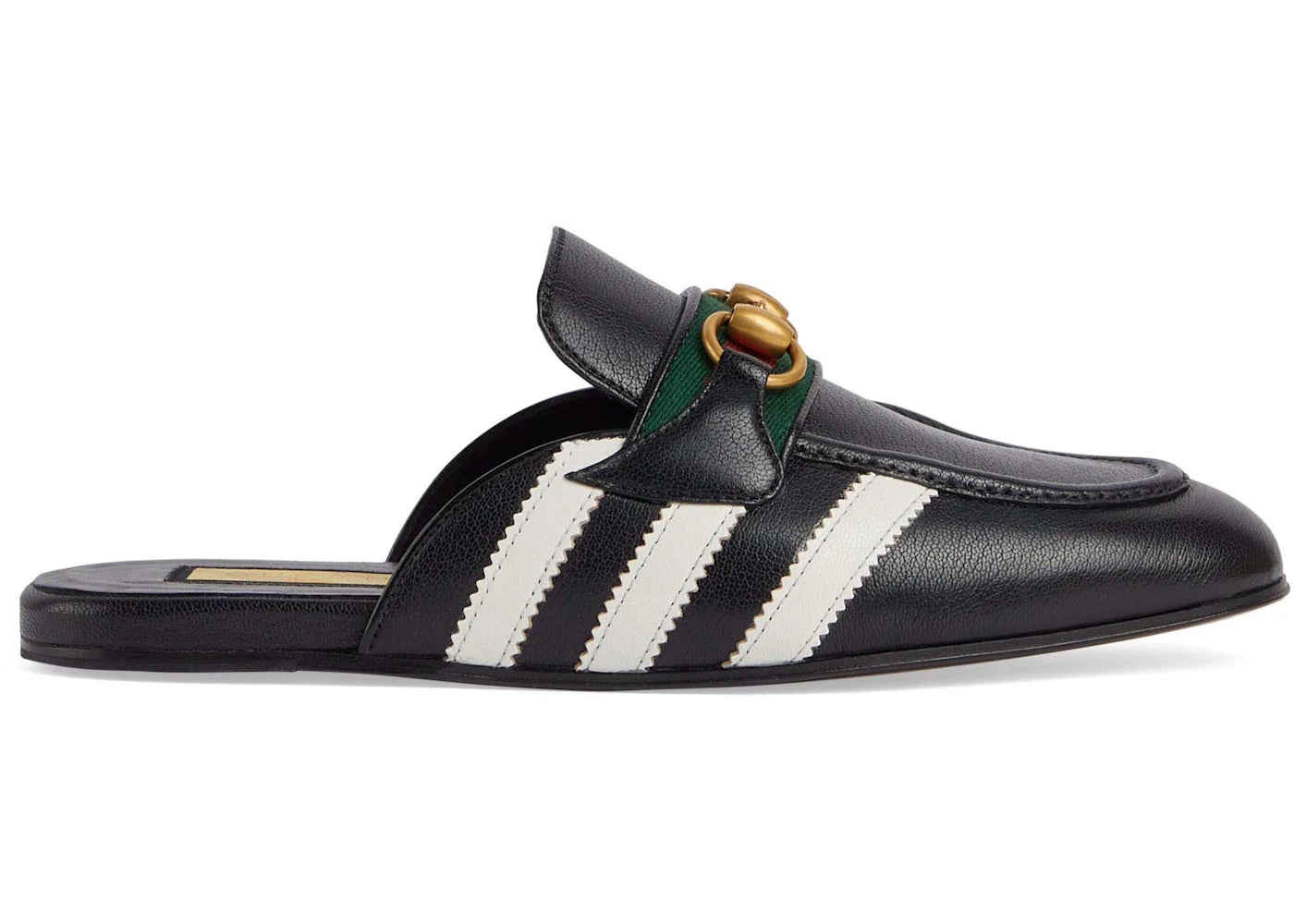 gucci x adidas horsebit slippers black (women's)