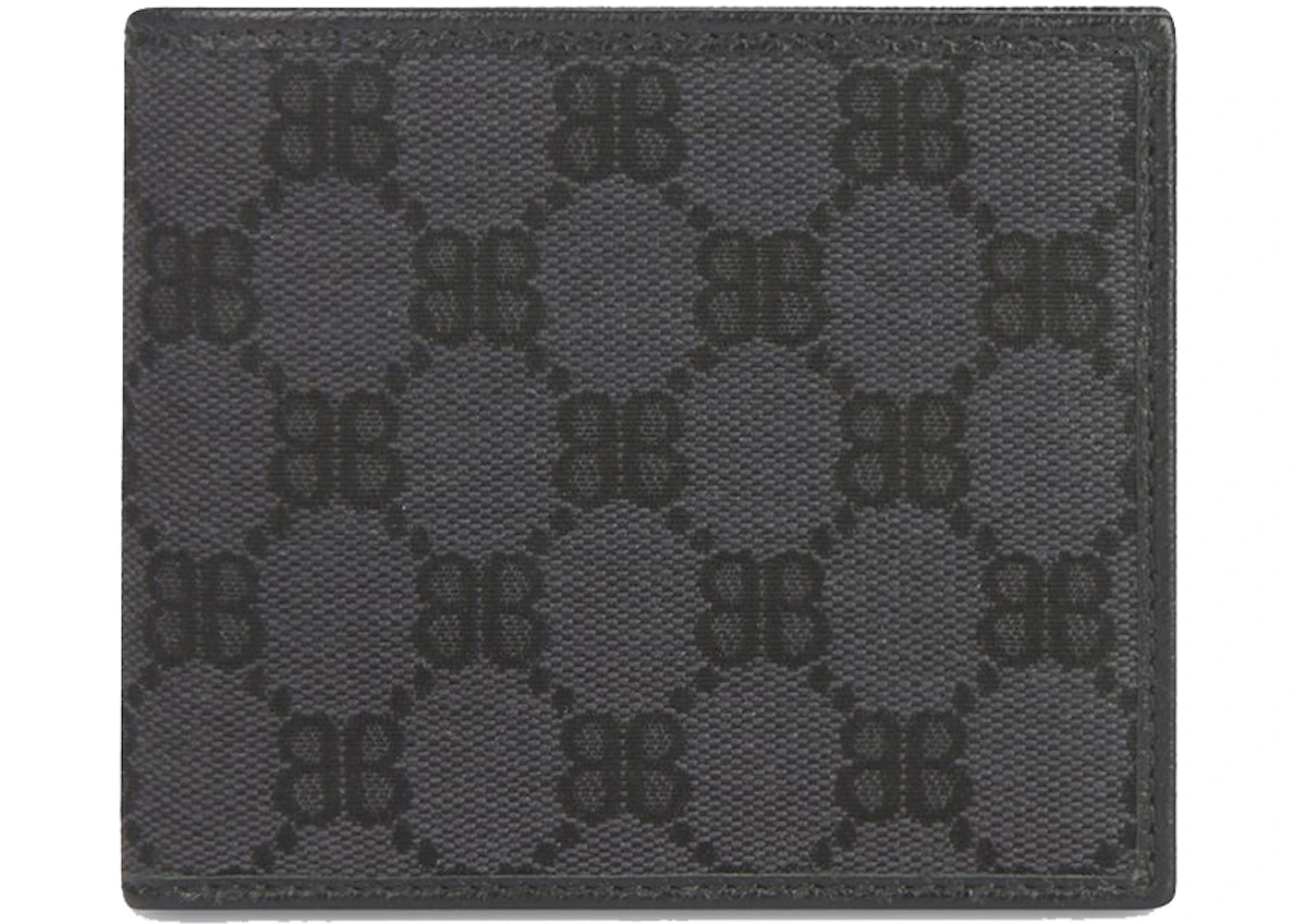 Gucci X Balenciaga The Hacker Project Bi-Fold Wallet Black