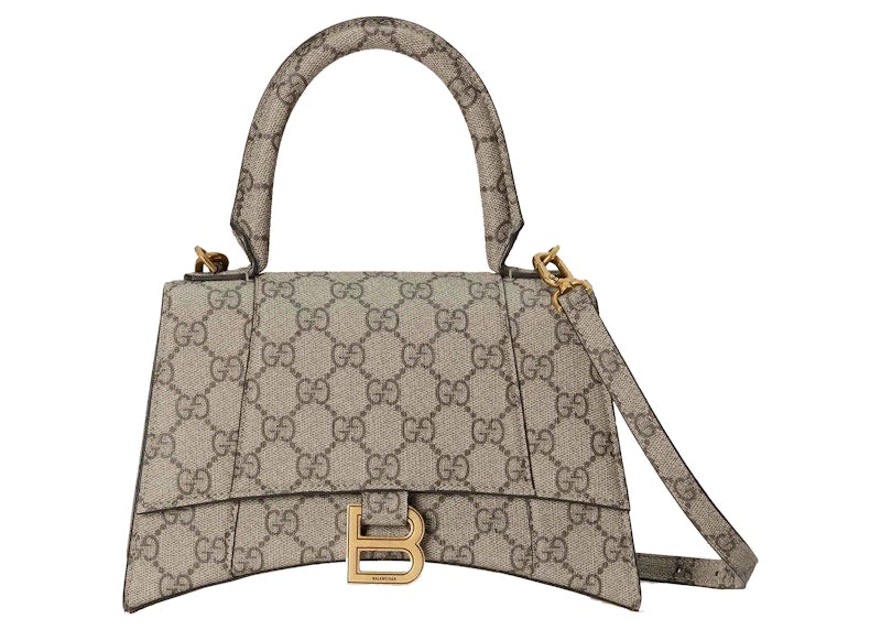 Gucci X Balenciaga The Hacker Project Small Hourglass Bag Beige