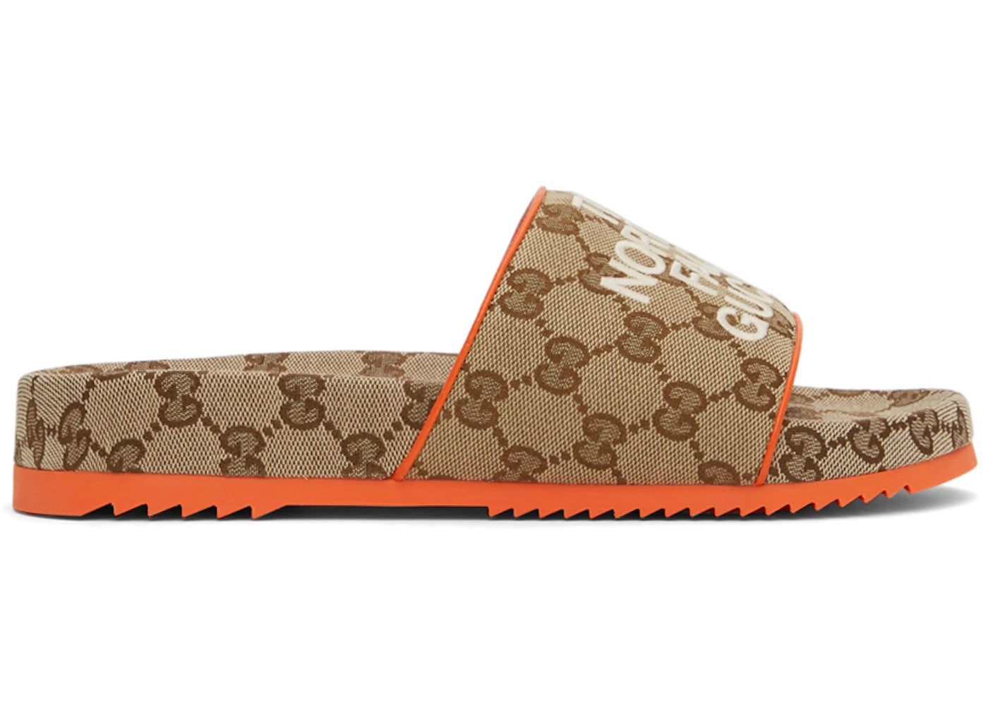 gucci x the north face edition gg sandal beige orange (women's)
