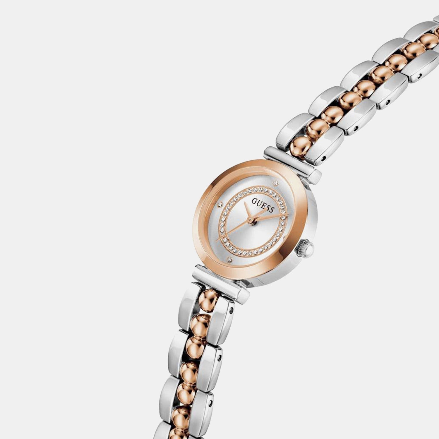 Guess Gb Leena Women Quartz Silver Dial Analog Stainless Steel Gw0994L5