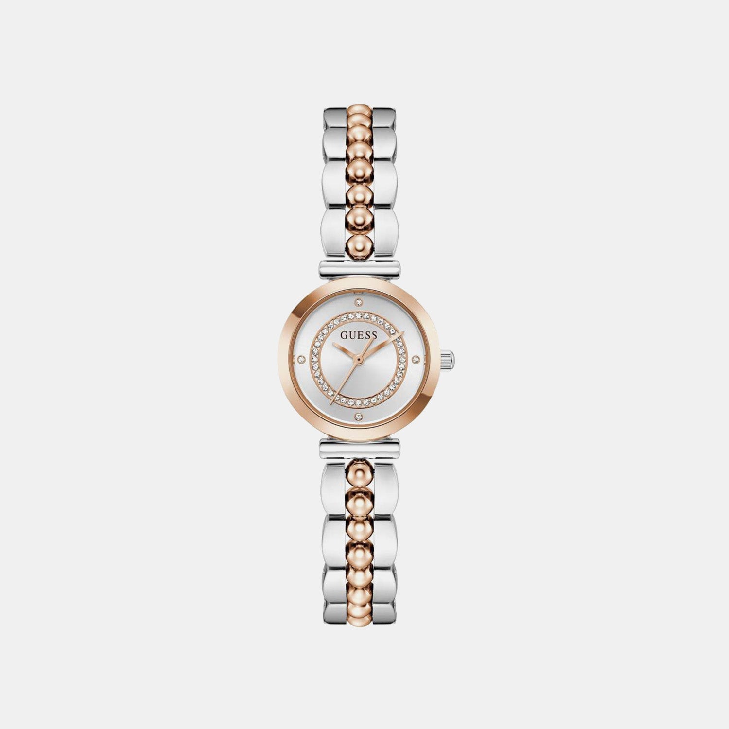 Guess Gb Leena Women Quartz Silver Dial Analog Stainless Steel Gw0994L5