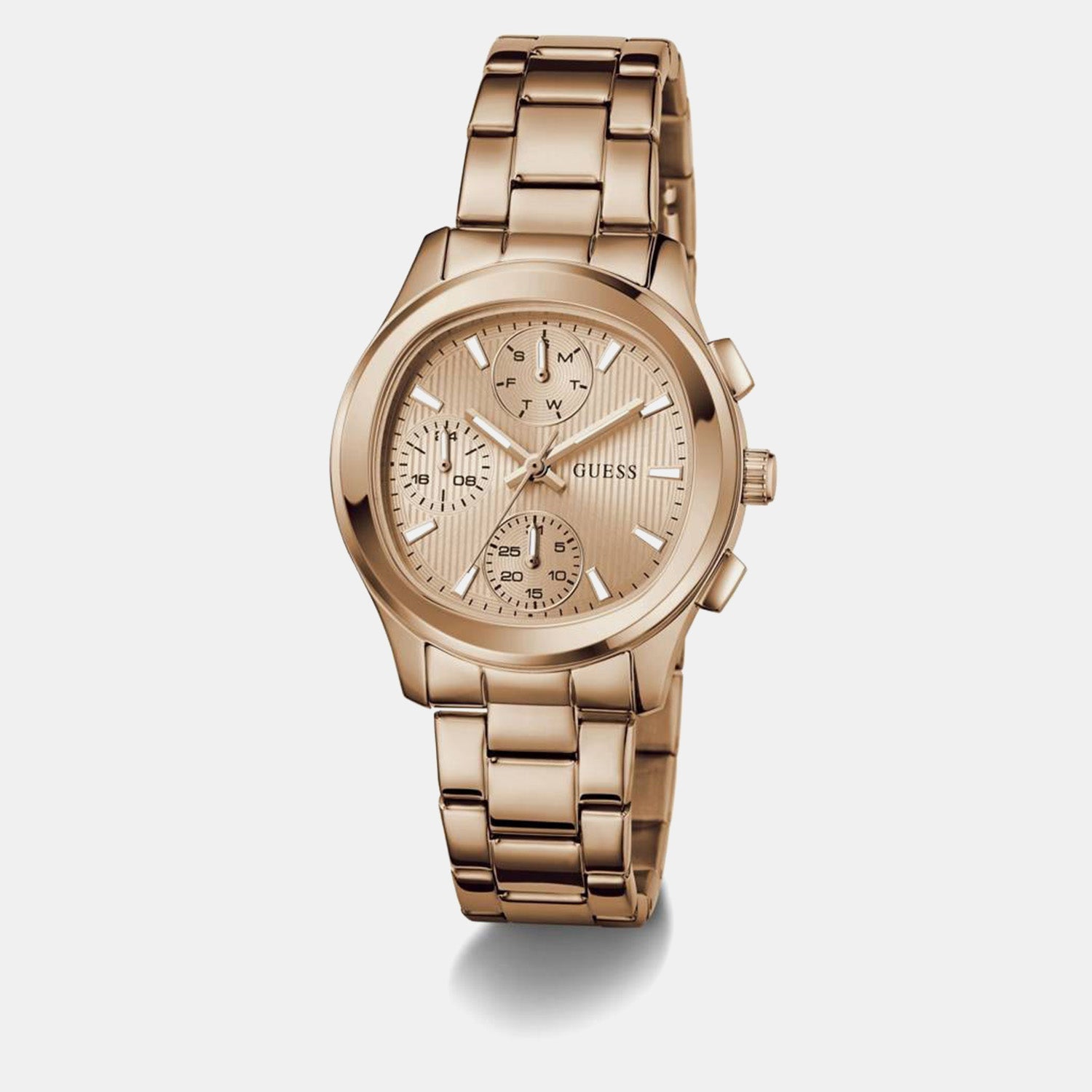 Guess Gd Birdie Women Quartz Rose Gold Dial Analog Stainless Steel Gw1031L4