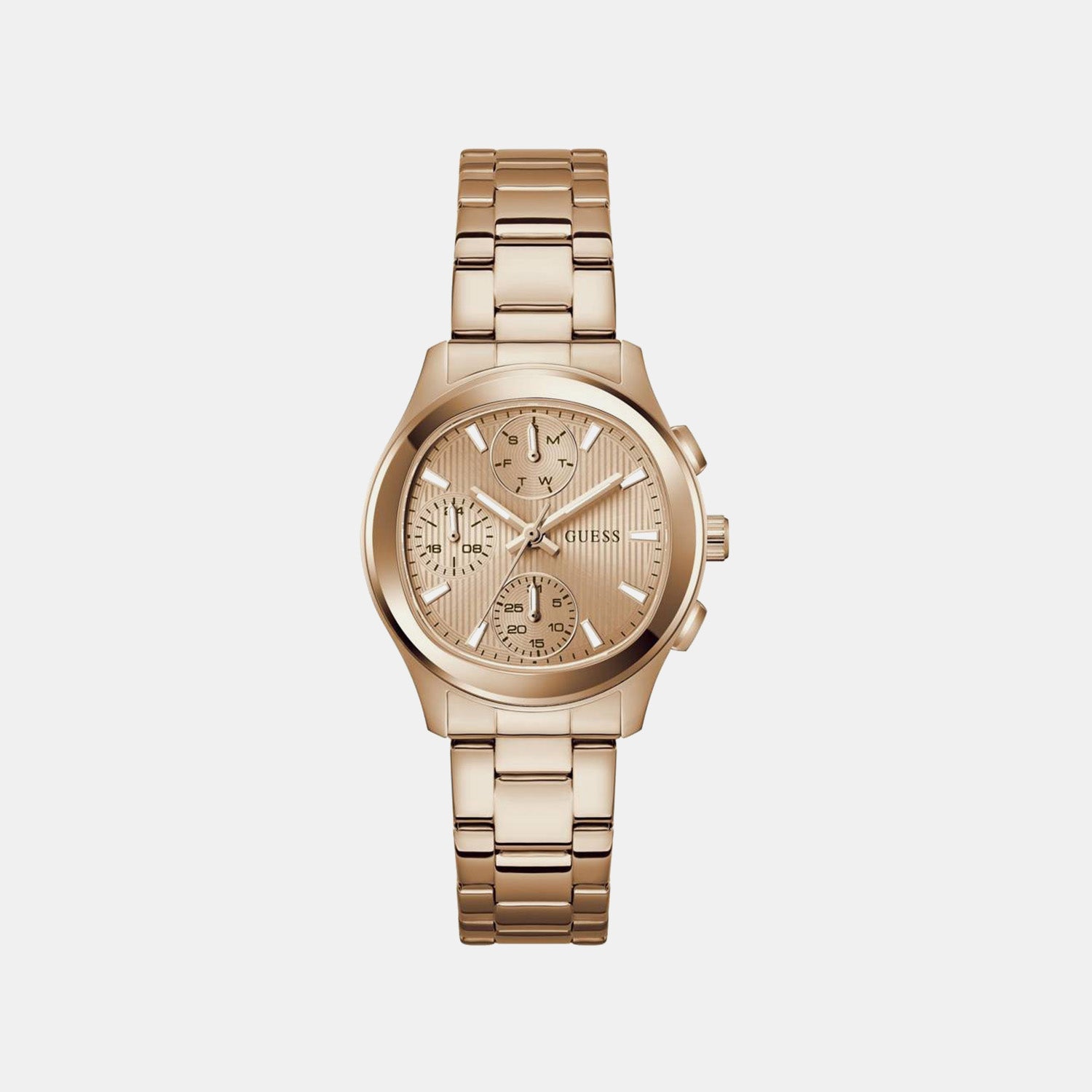 Guess Gd Birdie Women Quartz Rose Gold Dial Analog Stainless Steel Gw1031L4