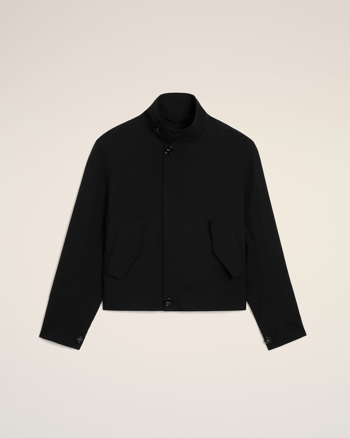 AmiParis Black New Wool Harrington Jacket