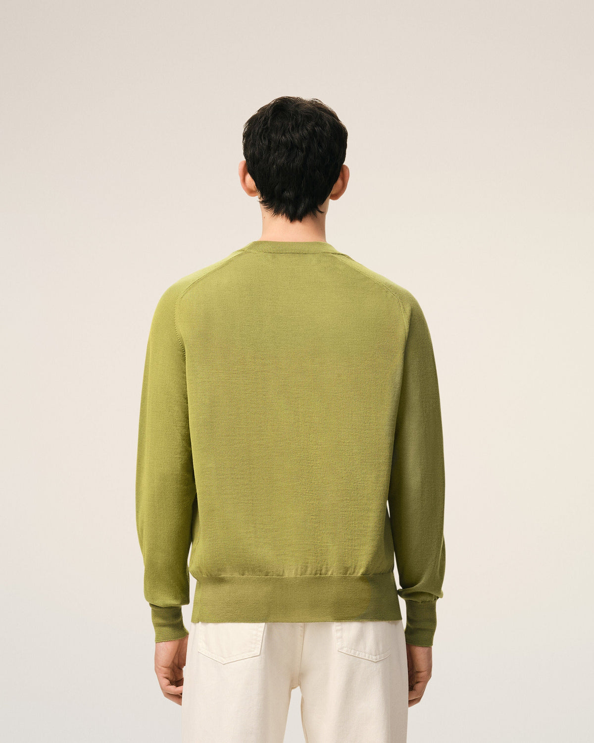 Green Wool Crewneck Ami De Coeur Sweater