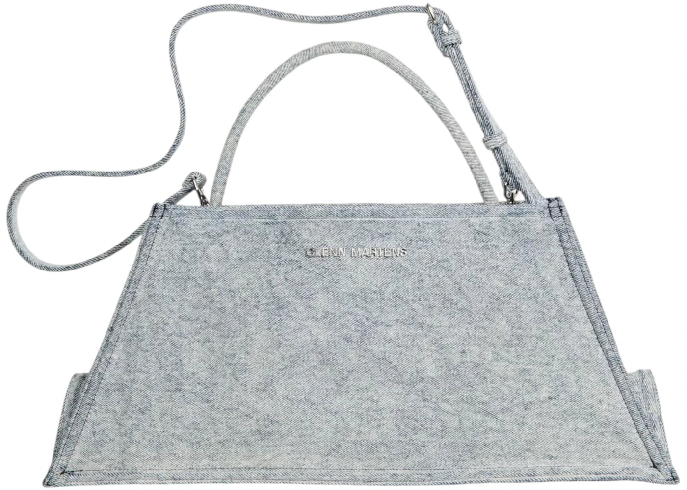 H&M X Glenn Martens Shoulder Bag Light Denim Blue