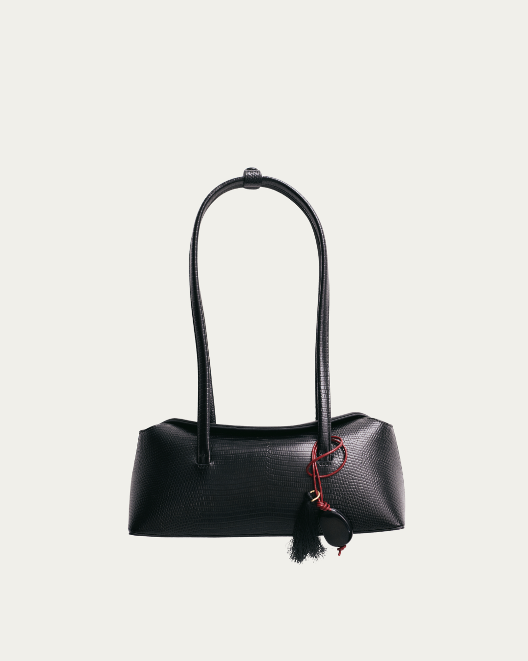 Freja Mini Chrystie Bag Reptile Noir