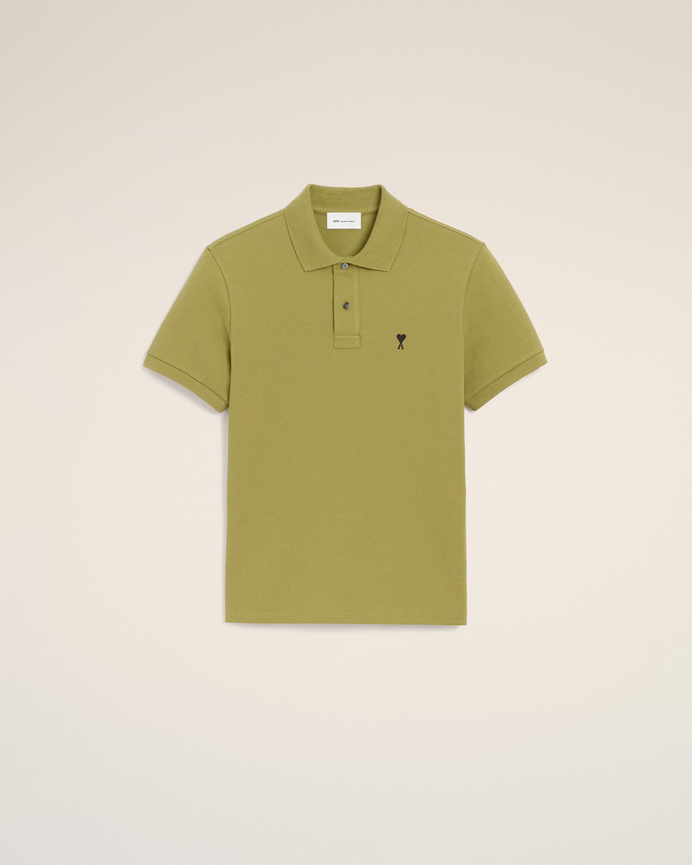 Green Cotton Short Sleeves Ami De Coeur Polo Shirt