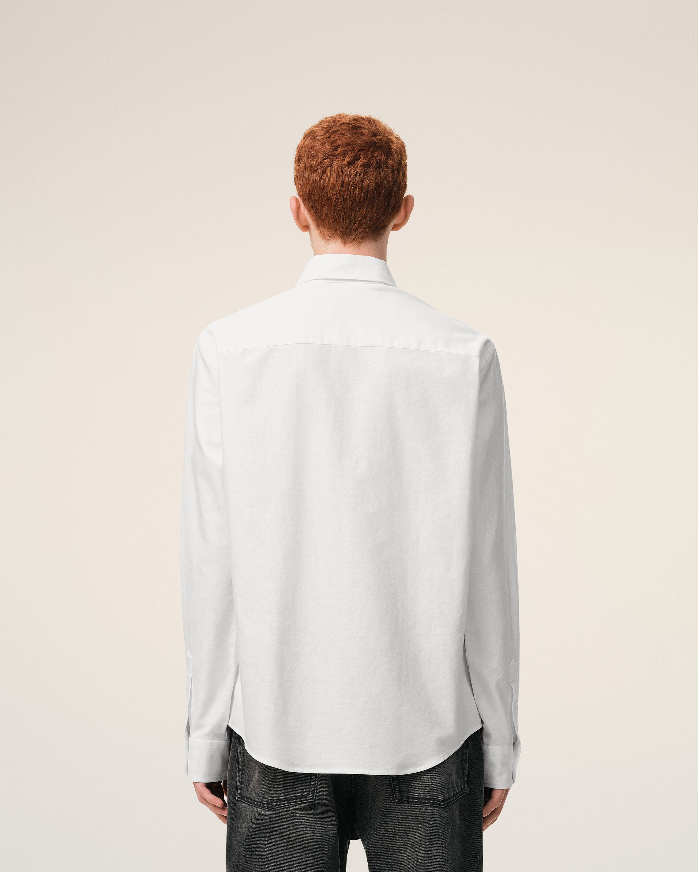 White Cotton Ami De Coeur Oxford Shirt