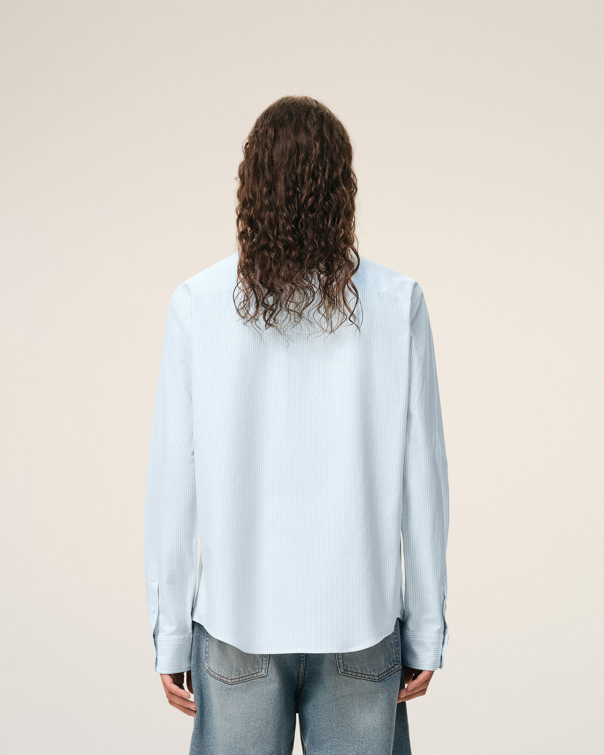 Blue Cotton Ami De Coeur Oxford Shirt