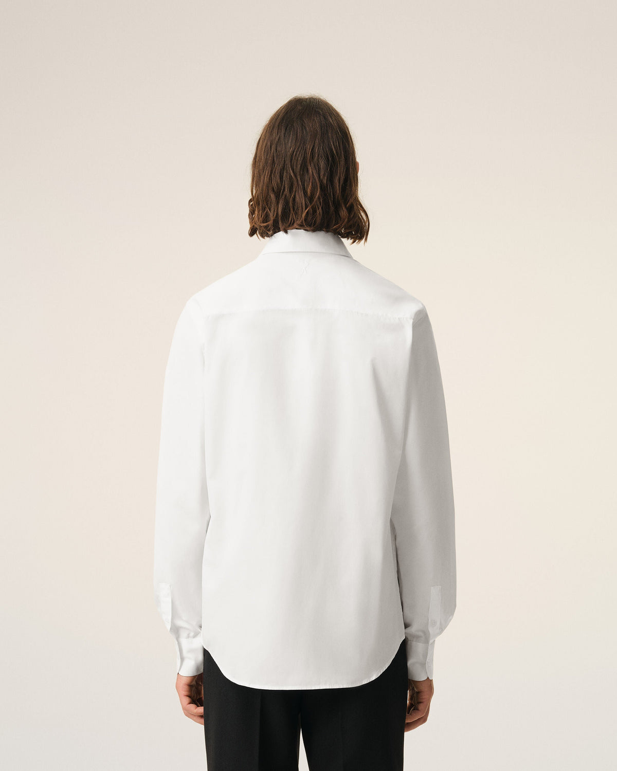 White Cotton Tailor Embroidered Ami De Coeur Shirt