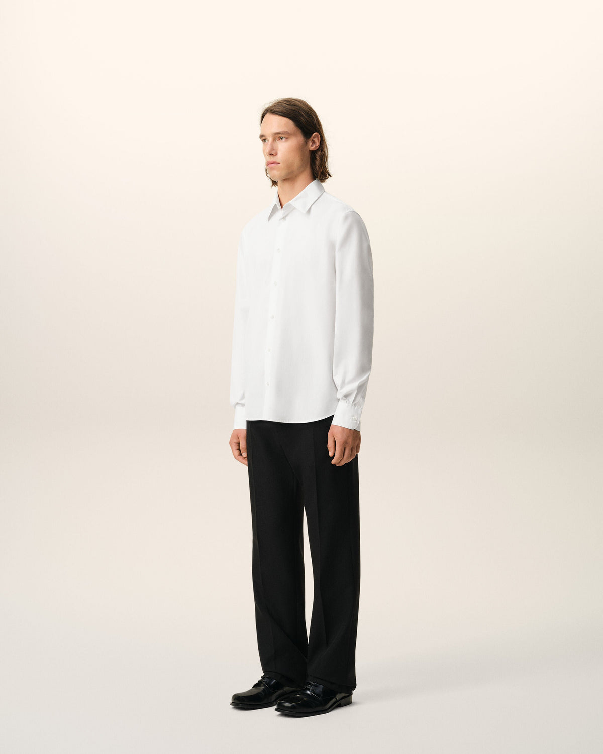 White Cotton Tailor Embroidered Ami De Coeur Shirt