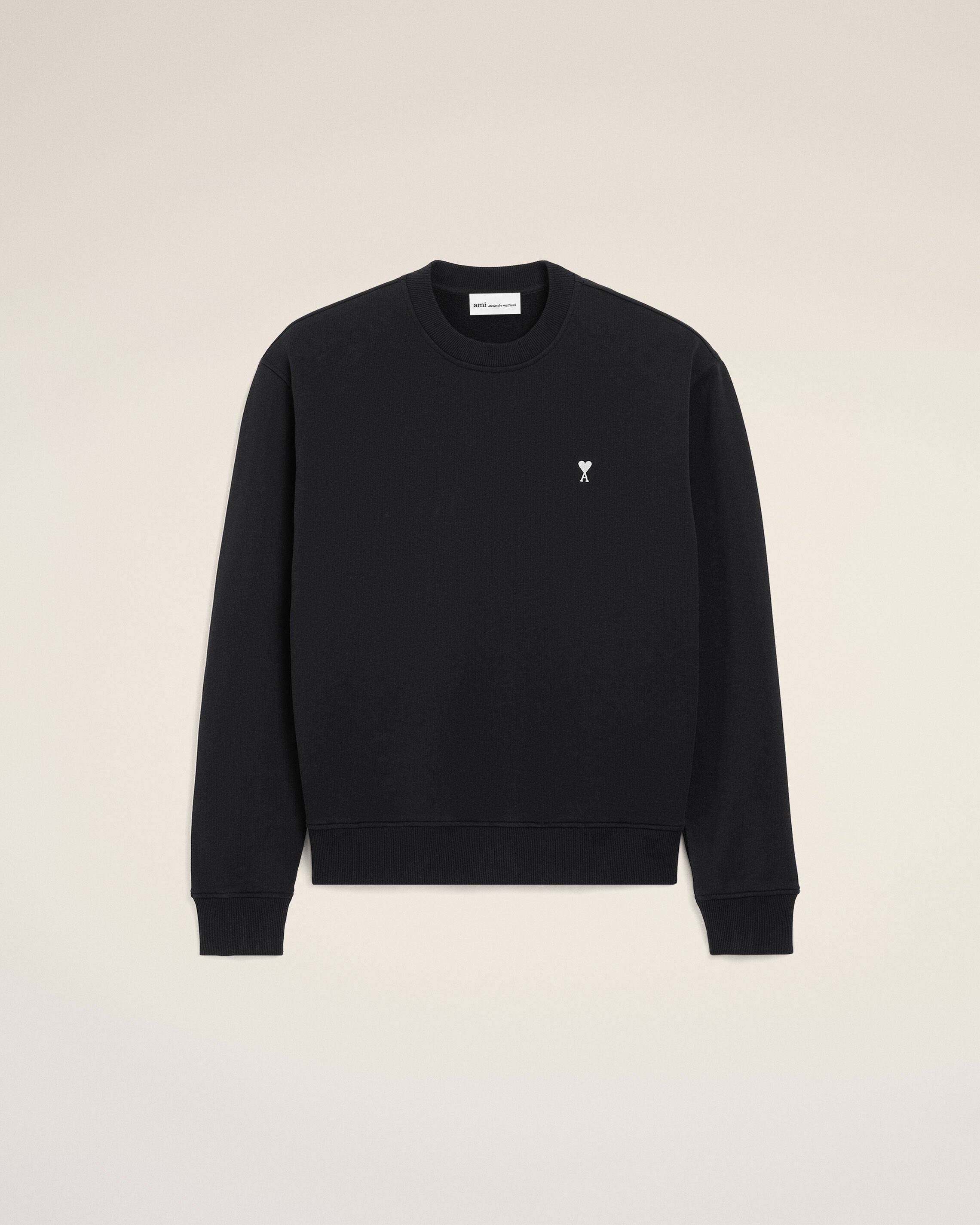 Black Cotton Ami De Coeur Sweatshirt