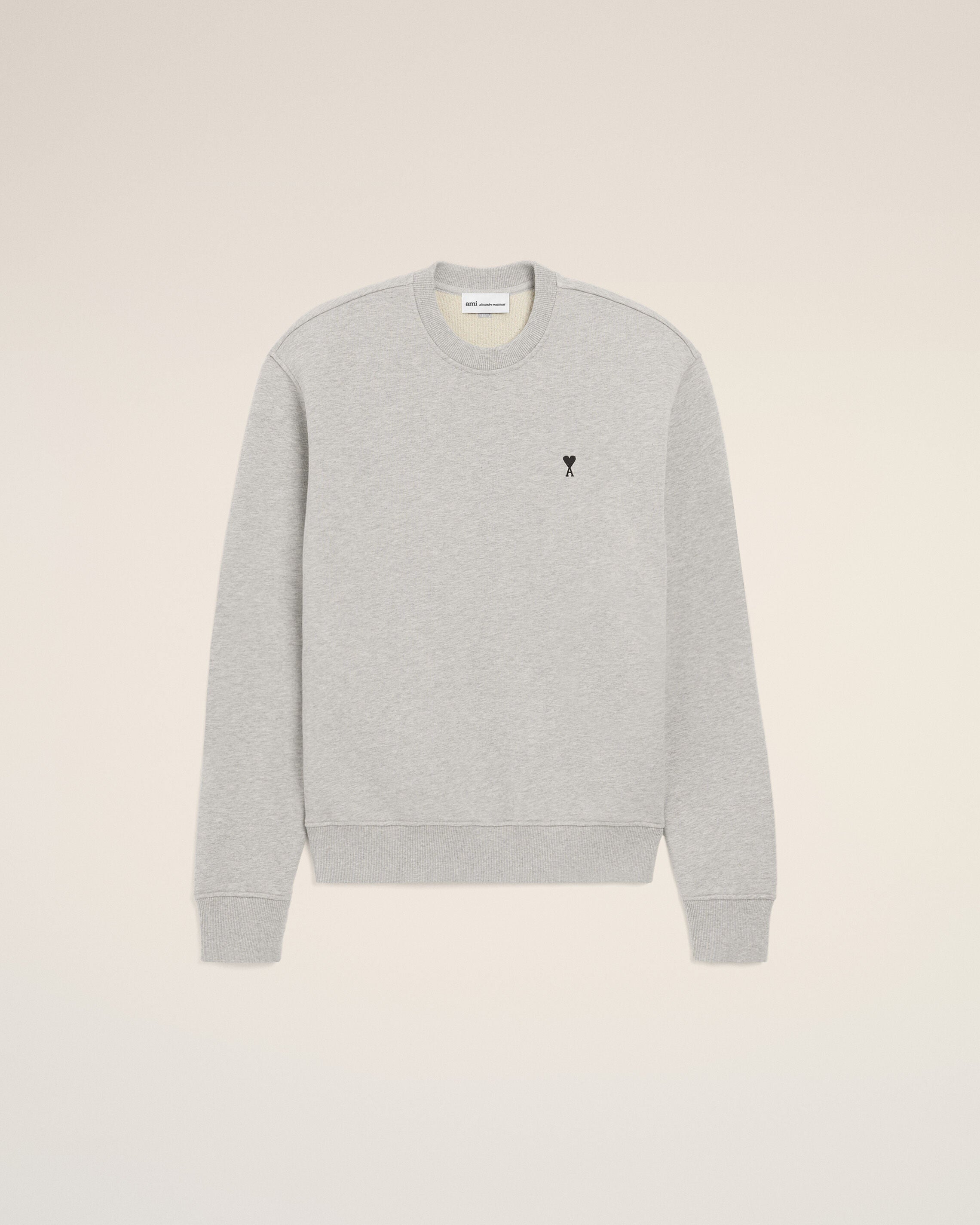 Grey Cotton Contrasted Ami De Coeur Sweatshirt