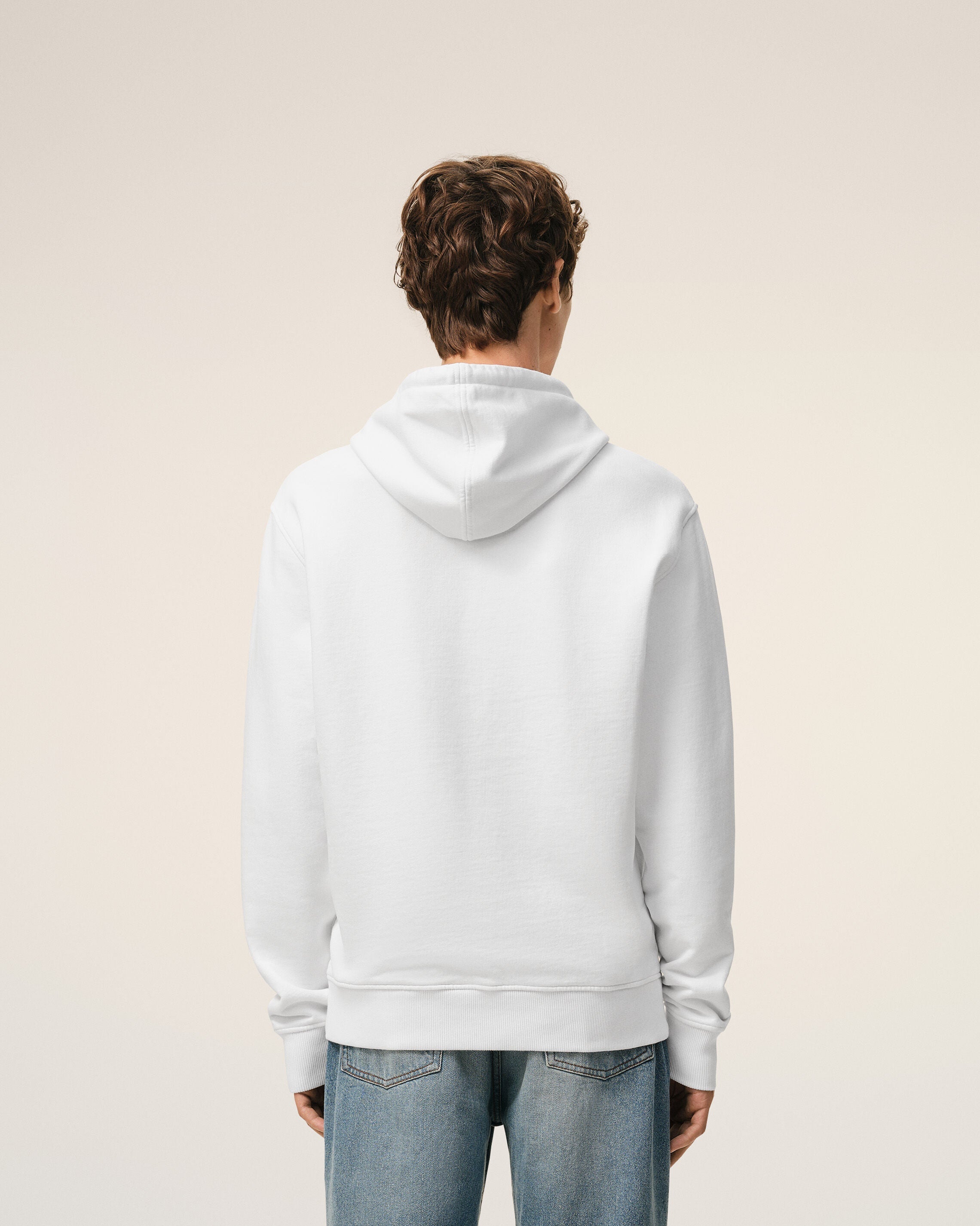 White Cotton Ami De Coeur Hoodie