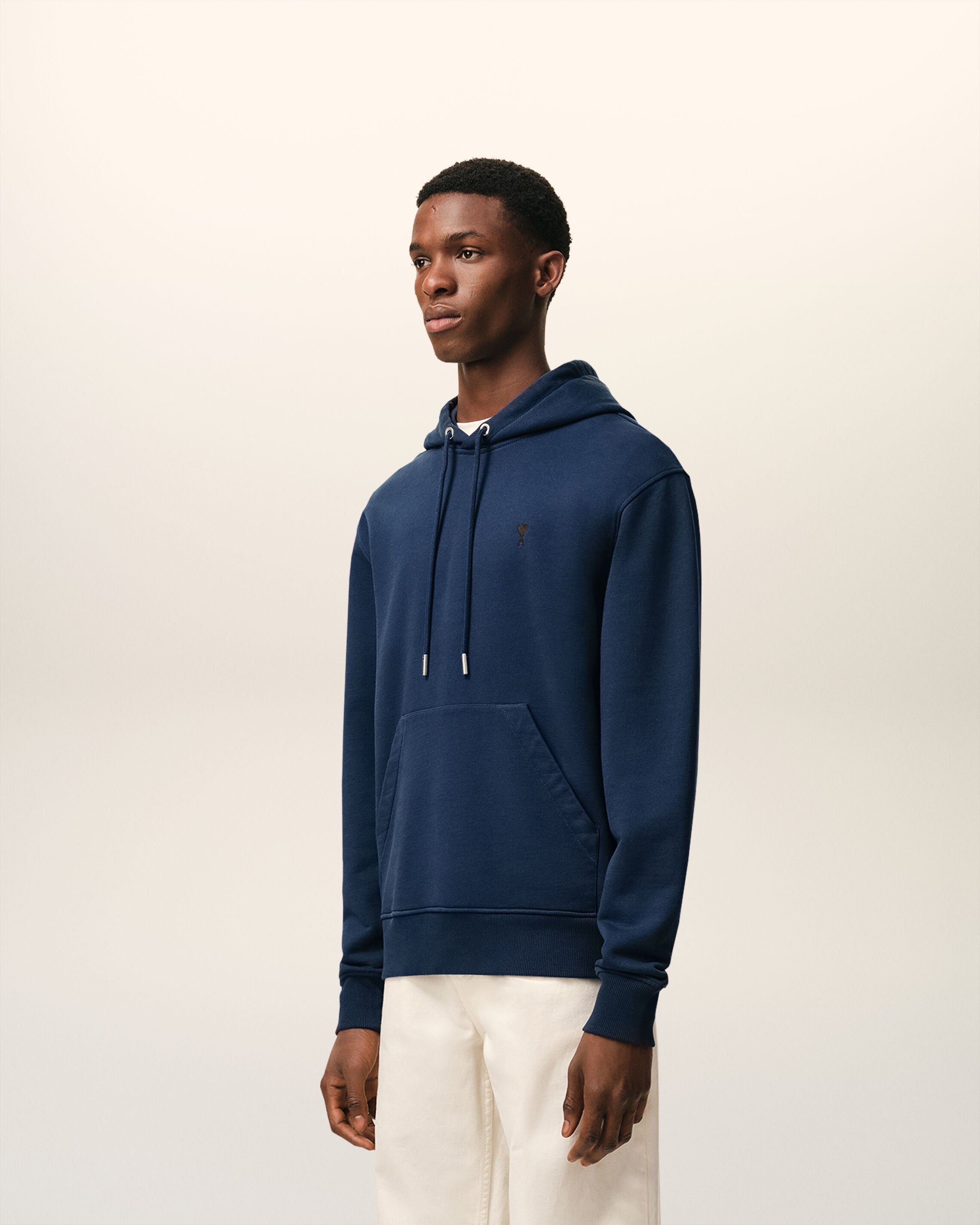 Blue Cotton Ami De Coeur Hoodie