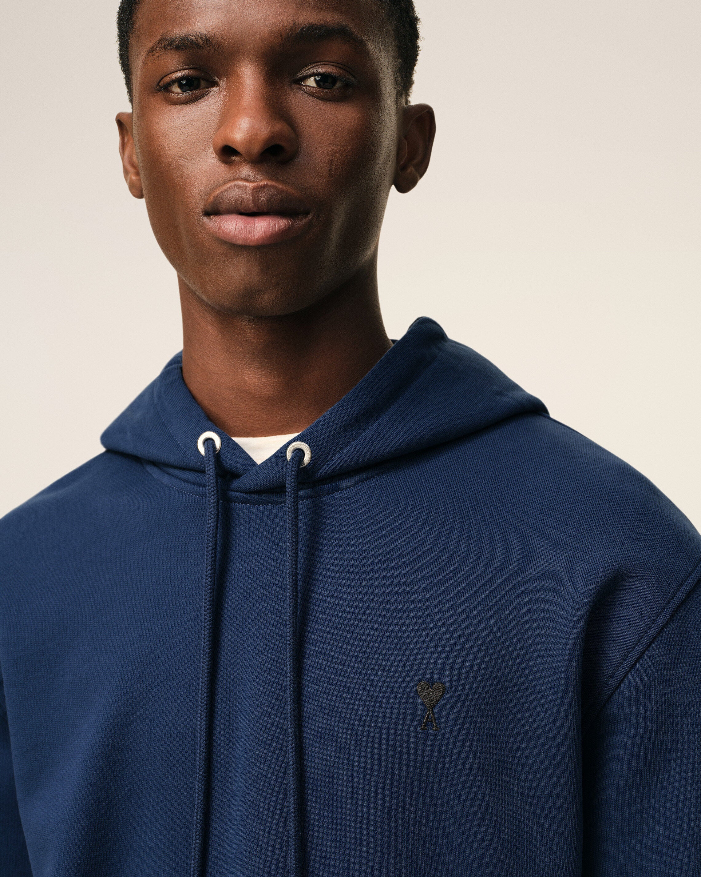 Blue Cotton Ami De Coeur Hoodie