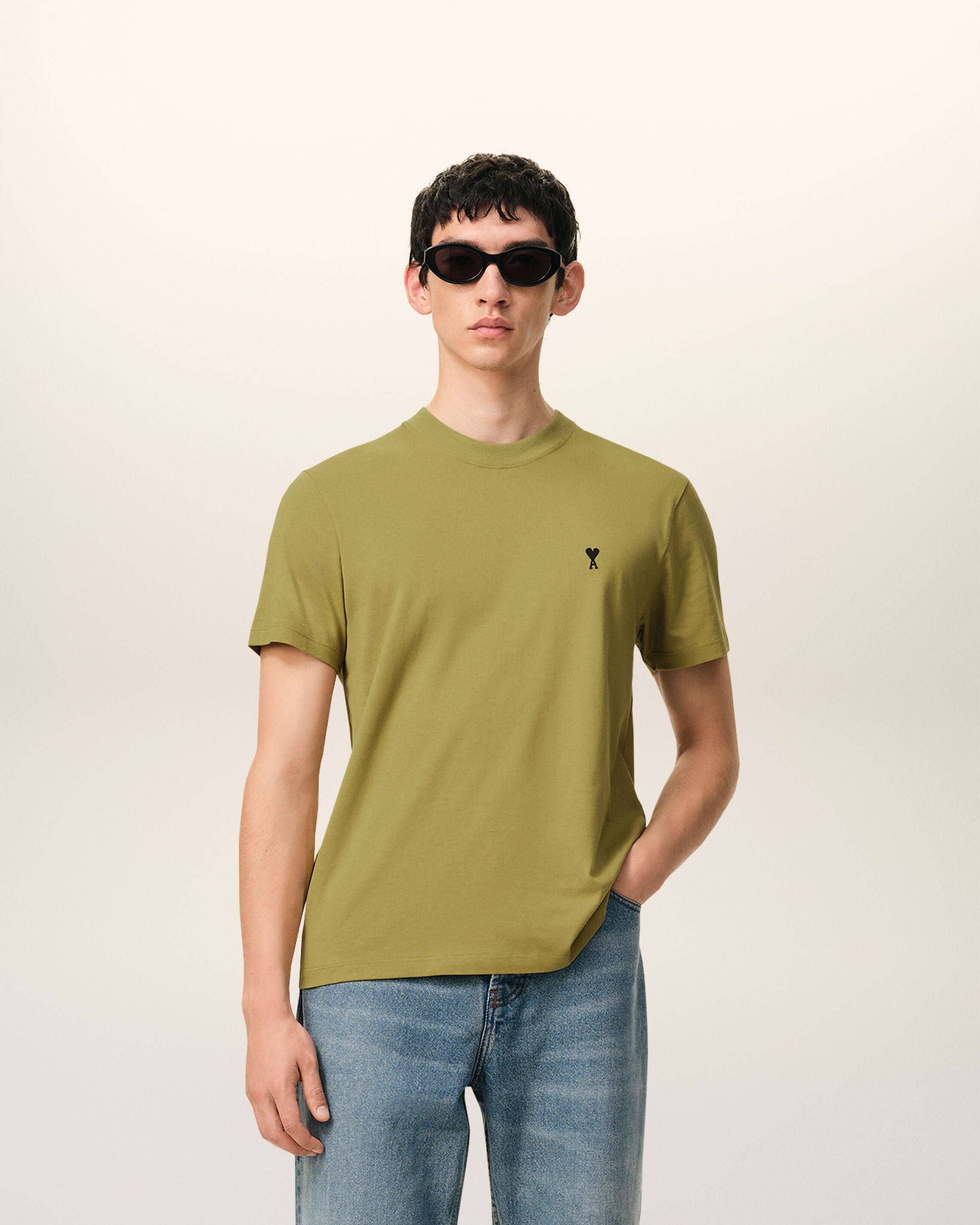 Green Cotton Ami De Coeur Tshirt