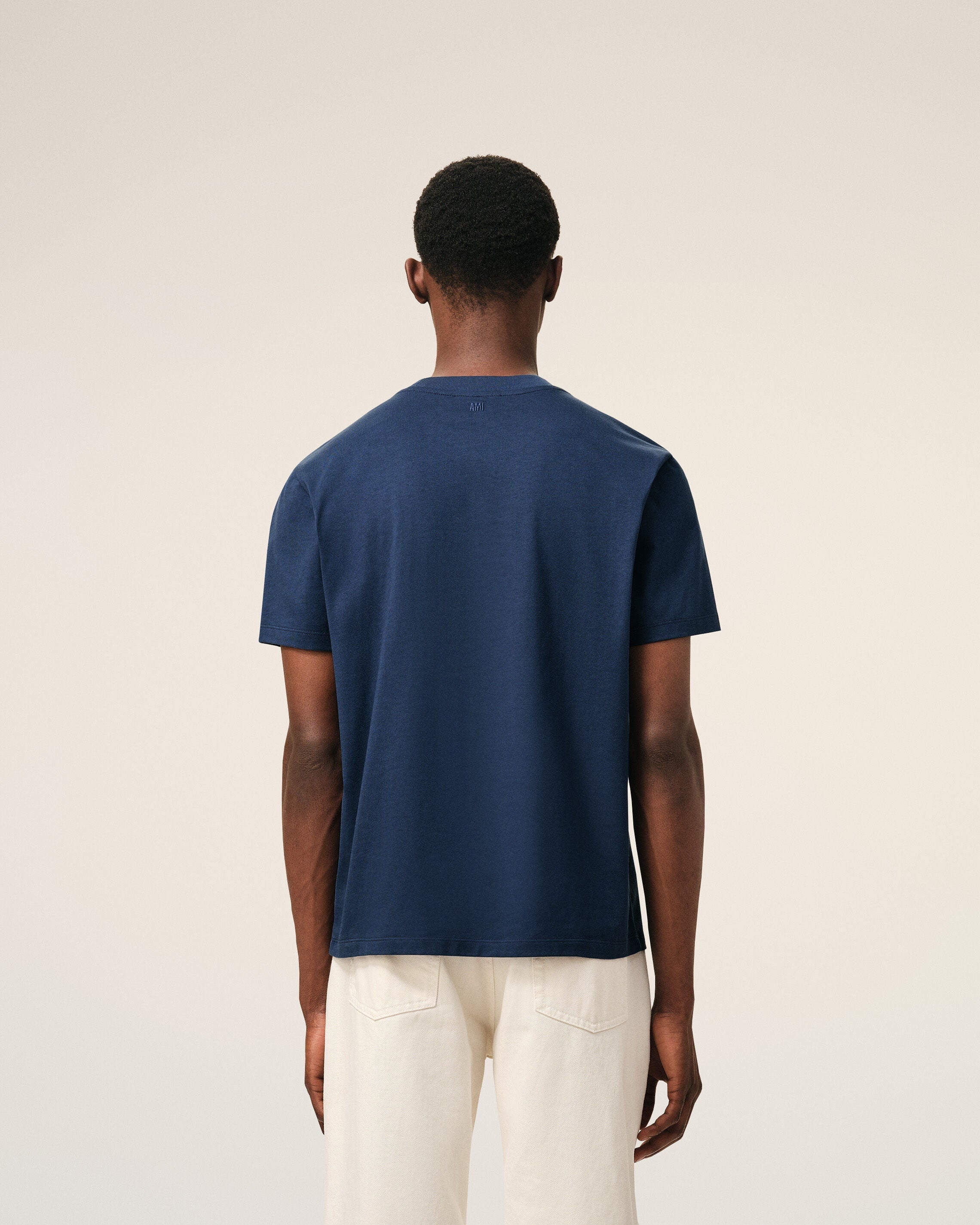 Blue Cotton Ami De Coeur Tshirt