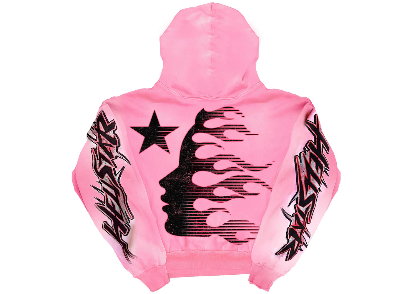 hellstar brainwashed without brain hoodie pink