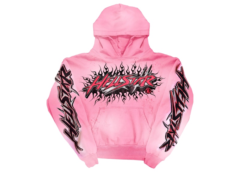Hellstar Brainwashed Without Brain Hoodie Pink