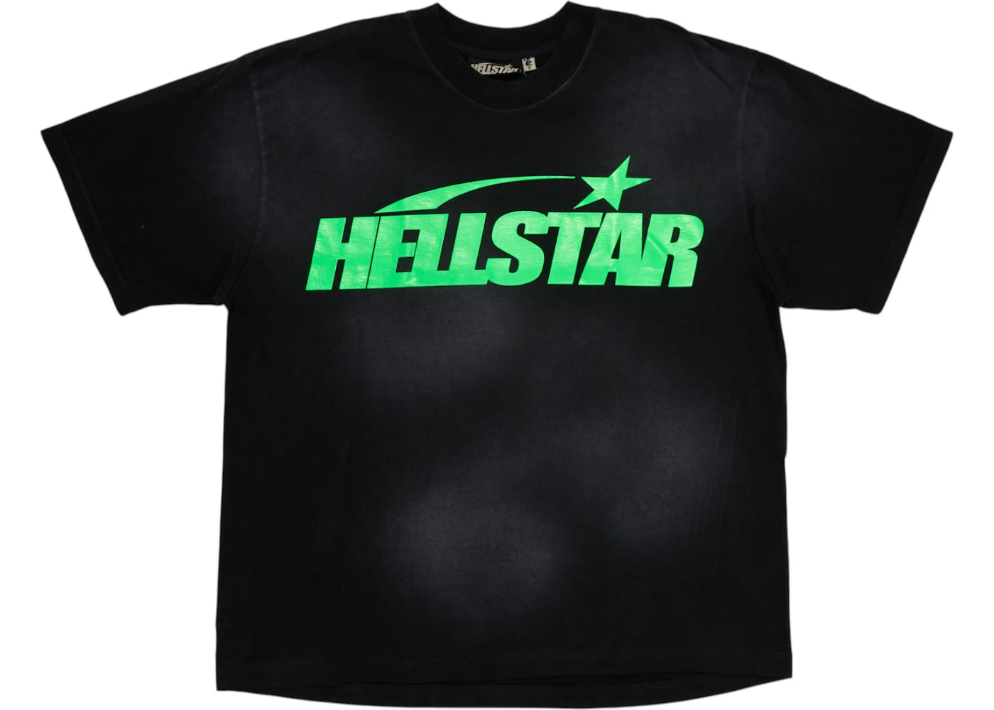 hellstar classic t-shirt (gel print) black/green