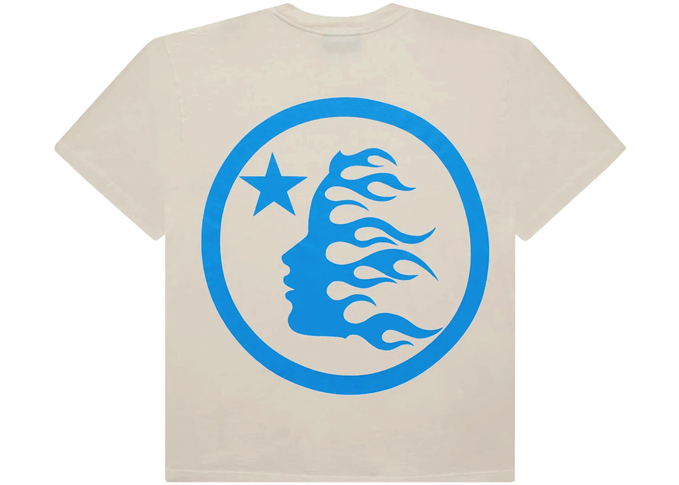 hellstar classic t-shirt (regular print) white/blue