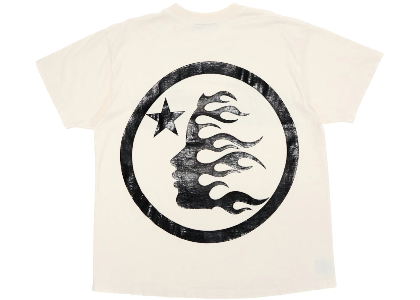 hellstar classic t-shirt white/black (gel print)