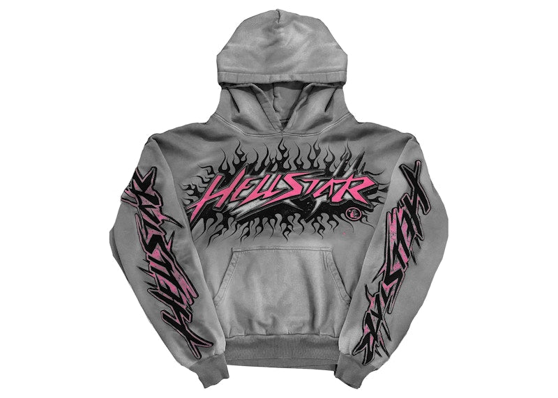 Hellstar Future Flame Hoodie Grey – Kicks Machine